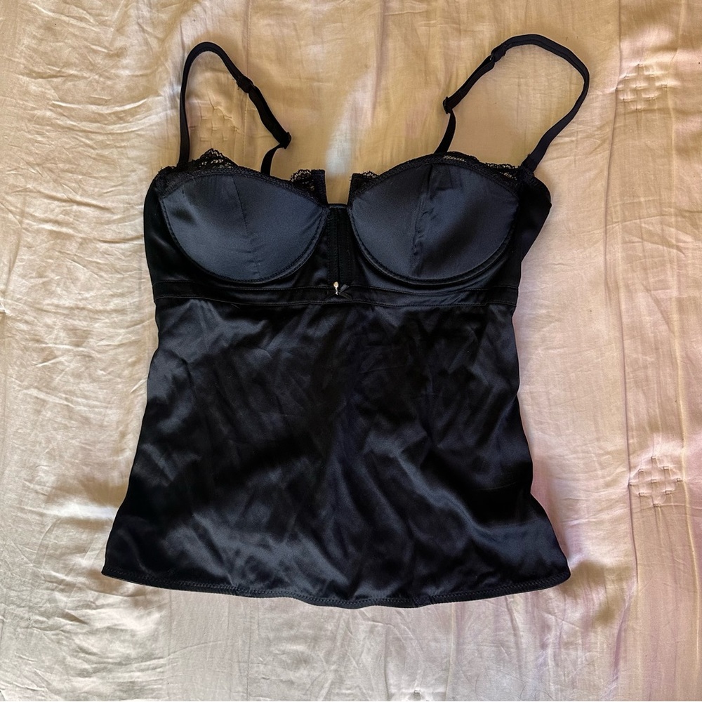 00s Intimissimi Black Bustier Camisole